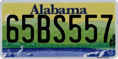 AL license plate 65BS557