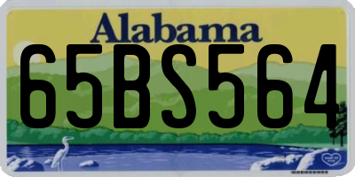 AL license plate 65BS564