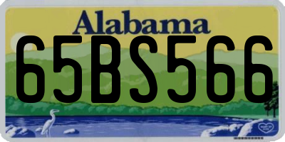 AL license plate 65BS566