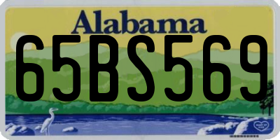 AL license plate 65BS569