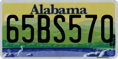 AL license plate 65BS570