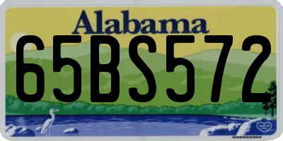 AL license plate 65BS572