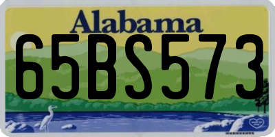 AL license plate 65BS573