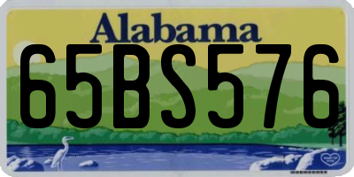 AL license plate 65BS576