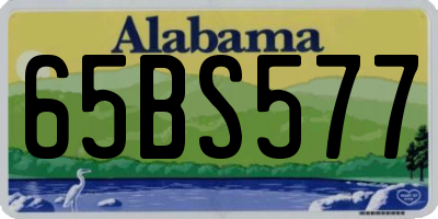 AL license plate 65BS577