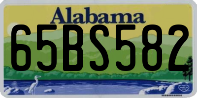 AL license plate 65BS582