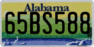 AL license plate 65BS588