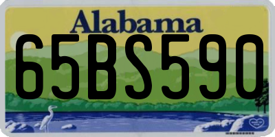 AL license plate 65BS590