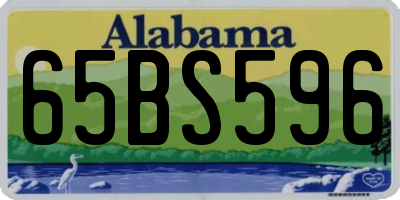 AL license plate 65BS596