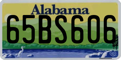 AL license plate 65BS606