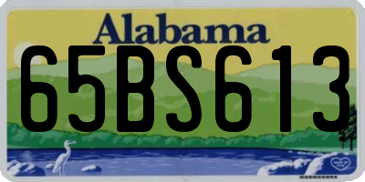 AL license plate 65BS613