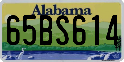 AL license plate 65BS614