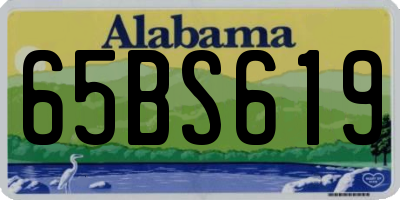 AL license plate 65BS619