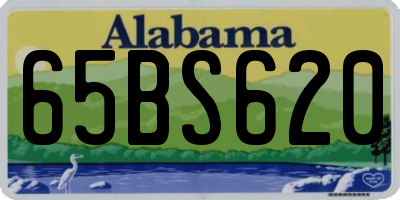 AL license plate 65BS620
