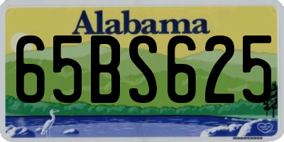 AL license plate 65BS625