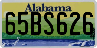 AL license plate 65BS626