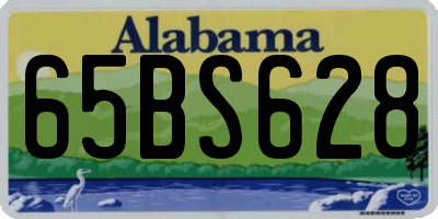 AL license plate 65BS628