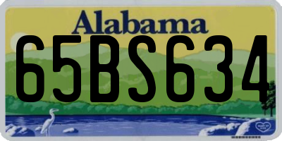AL license plate 65BS634