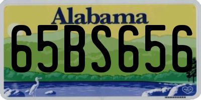 AL license plate 65BS656