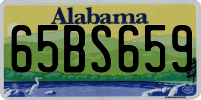 AL license plate 65BS659