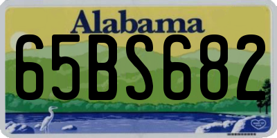 AL license plate 65BS682