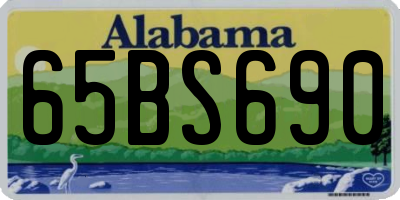 AL license plate 65BS690