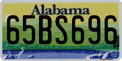 AL license plate 65BS696
