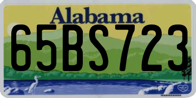 AL license plate 65BS723