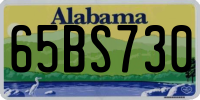 AL license plate 65BS730