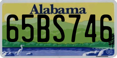 AL license plate 65BS746