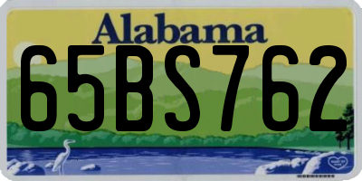 AL license plate 65BS762