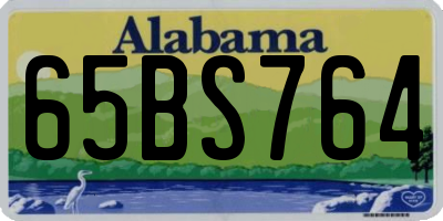 AL license plate 65BS764