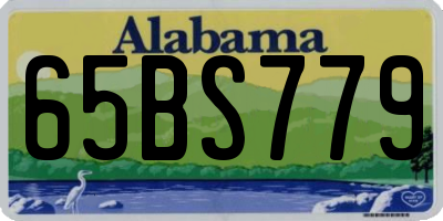 AL license plate 65BS779