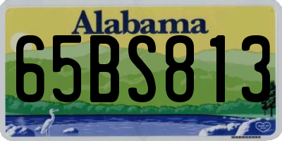 AL license plate 65BS813