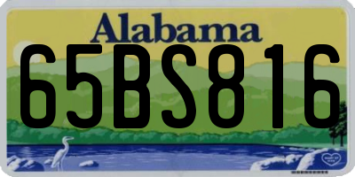 AL license plate 65BS816