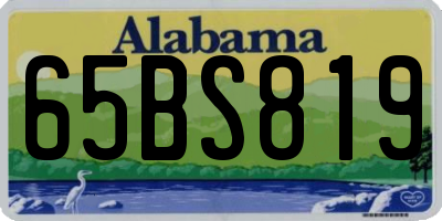 AL license plate 65BS819
