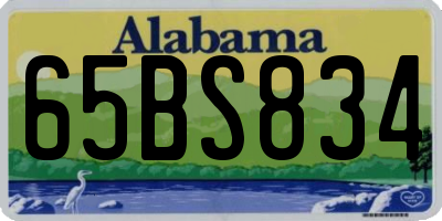 AL license plate 65BS834