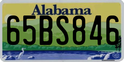 AL license plate 65BS846