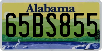 AL license plate 65BS855