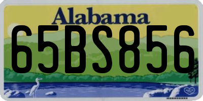 AL license plate 65BS856
