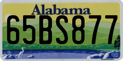 AL license plate 65BS877
