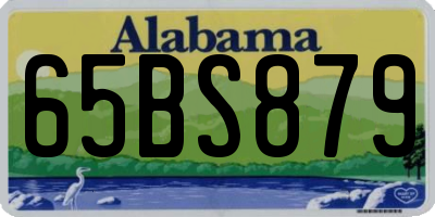 AL license plate 65BS879