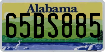 AL license plate 65BS885