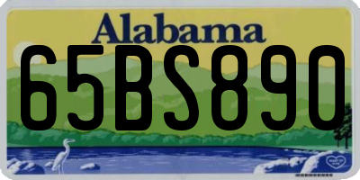 AL license plate 65BS890