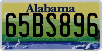 AL license plate 65BS896