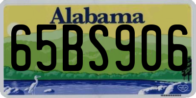 AL license plate 65BS906