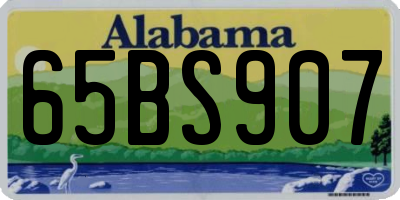 AL license plate 65BS907