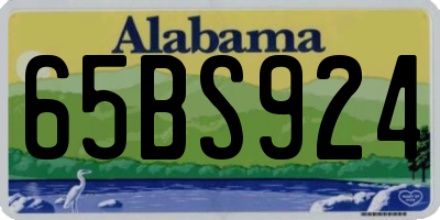 AL license plate 65BS924