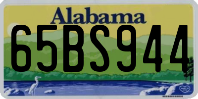 AL license plate 65BS944