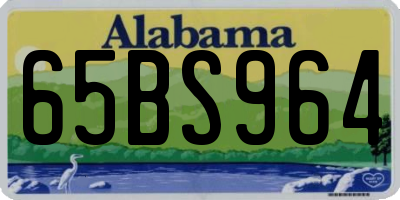 AL license plate 65BS964